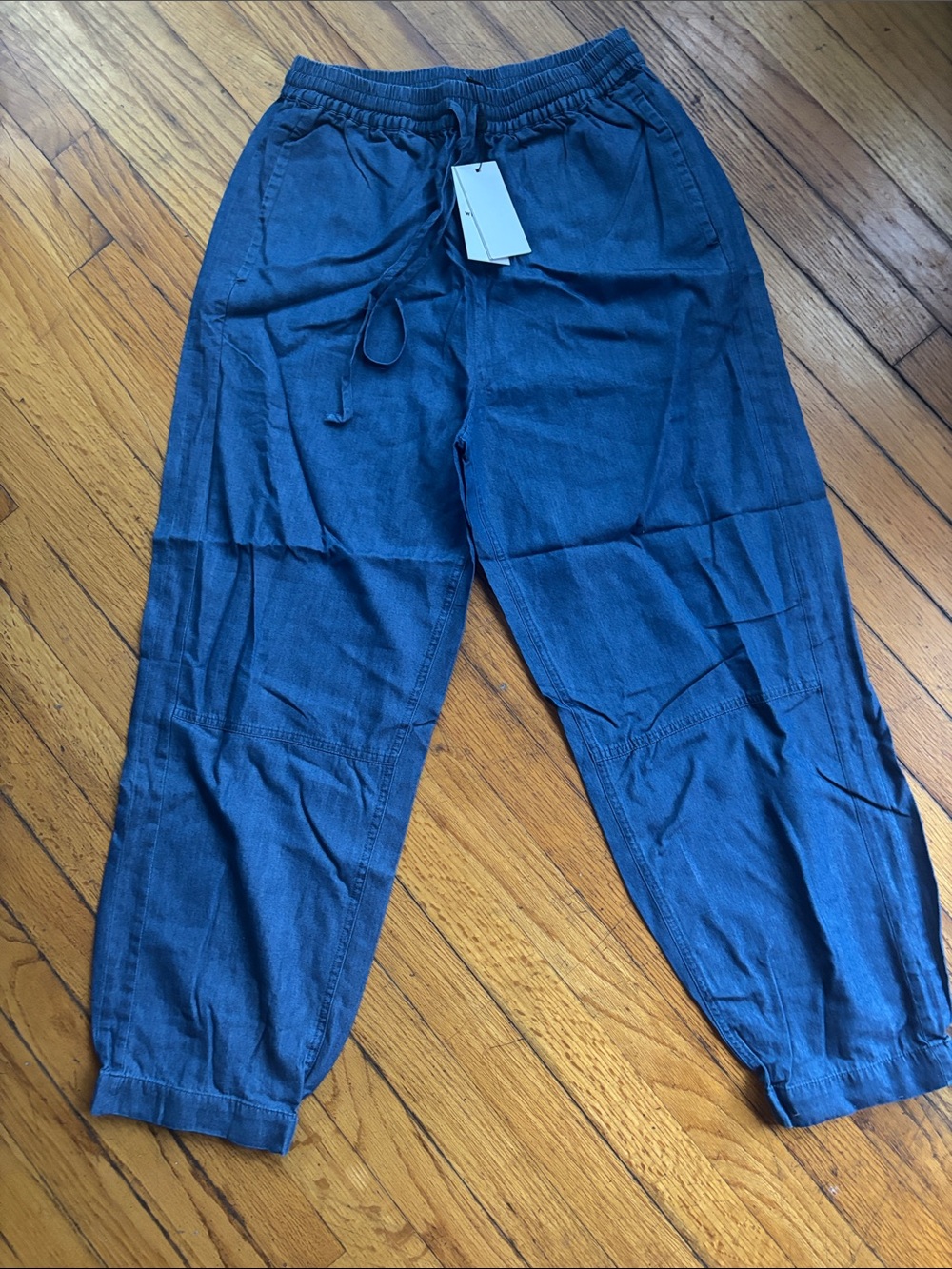 Whistles  Cotton blend Navy Drawstring Jogger Pants